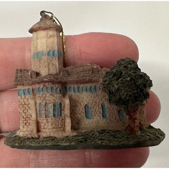 Set of 5 Resin Church Ornaments Religious Vintage - Picture 4 of 13